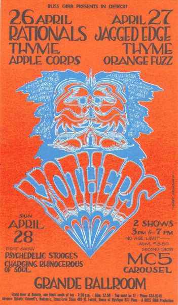 GB33 - Spirit Postcard - Grande Ballroom (19 - Jul - 68) Condition - 2