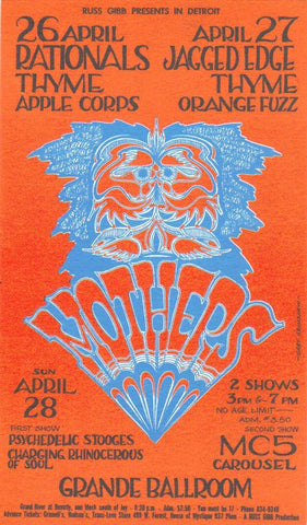 GB33 - Spirit Postcard - Grande Ballroom (19 - Jul - 68) Condition - 2