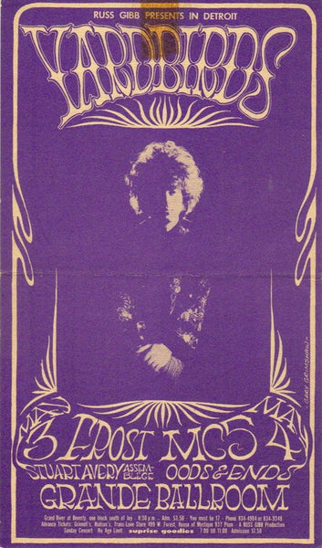 GB34 - Wayne Cochran & the C.C. Riders Postcard - Grande Ballroom (28 - Jun - 68) Condition - 2