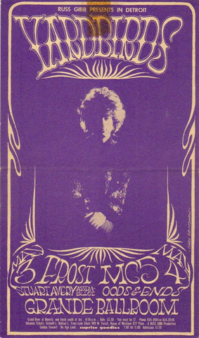 GB34 - Wayne Cochran & the C.C. Riders Postcard - Grande Ballroom (28 - Jun - 68) Condition - 2