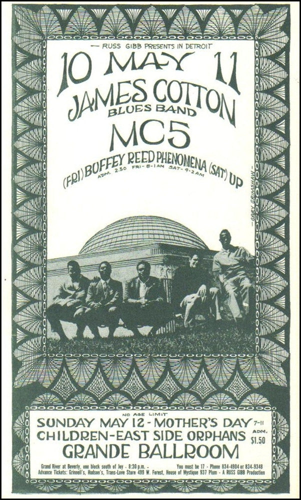 GB35 - The Paupers Postcard - Grande Ballroom (03 - Nov - 67) Condition - 1