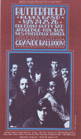 GB37 - Frut of the Loom Postcard - Grande Ballroom (23 - Feb - 68) Condition - 1