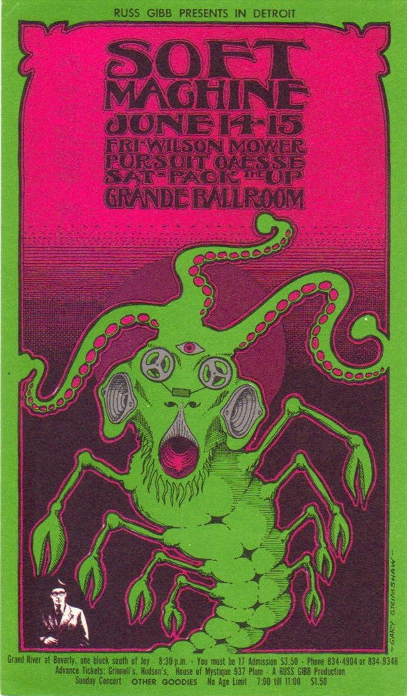 GB40 - Frost Postcard - Grande Ballroom (09 - Feb - 68) Condition - 1.5