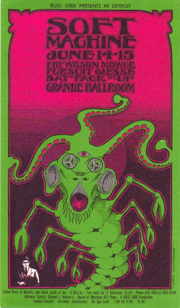 GB40 - Frost Postcard - Grande Ballroom (09 - Feb - 68) Condition - 1.5