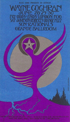 GB42 - Canned Heat Postcard - Grande Ballroom (09 - Aug - 68) Condition - 1