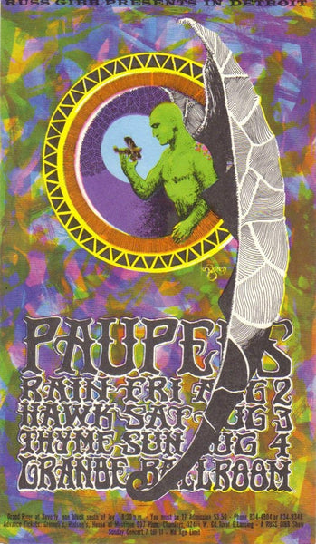 GB47 - Kensington Market Postcard - Grande Ballroom (18 - Oct - 68) Condition - 1