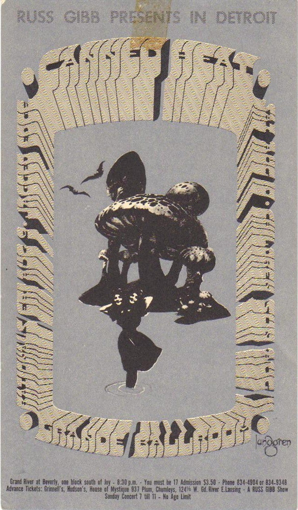 GB48 - Vanilla Fudge Postcard - Grande Ballroom (15 - Dec - 67) Condition - 1