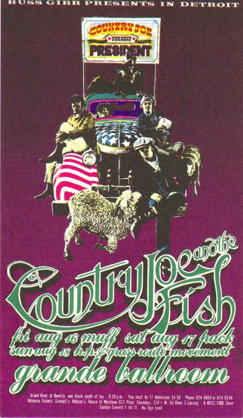 GB49 - The Fugs Postcard - Grande Ballroom (24 - Nov - 67) Condition - 1