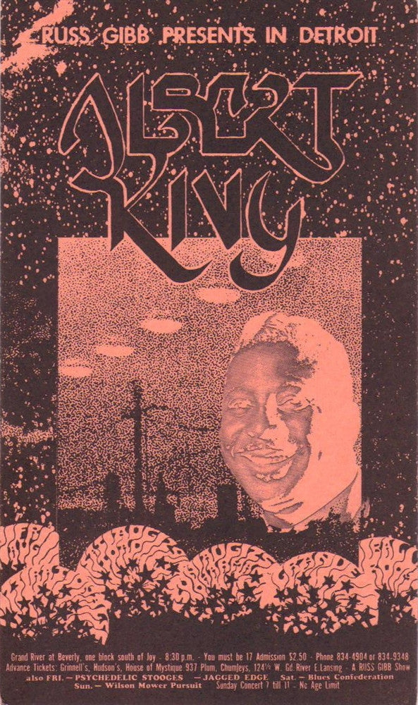 GB50 - The Fugs Postcard (PINK/SALMON) - Grande Ballroom (29 - Mar - 68) Condition - 1.5