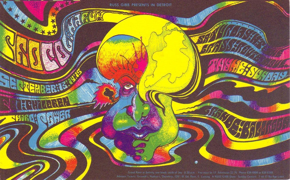 GB53 - MC5 Postcard - Grande Ballroom (29 - Sep - 67) Condition - 1