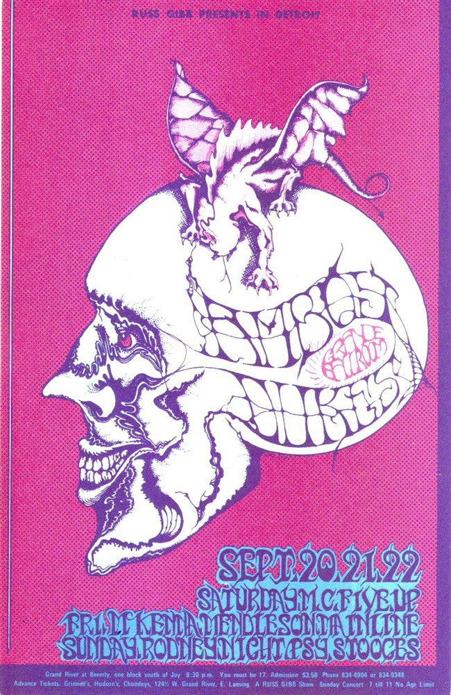 GB54 - Cream Postcard - Grande Ballroom (13 - Oct - 67) Condition - 1