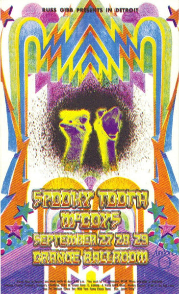 GB55 - Buddy Guy Postcard - Grande Ballroom (08 - Nov - 68) Condition - 1