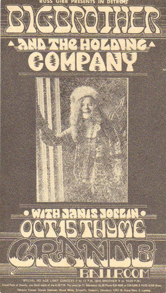 GB58 - Fleetwood Mac Postcard - Grande Ballroom (26 - Dec - 68) Condition - 2