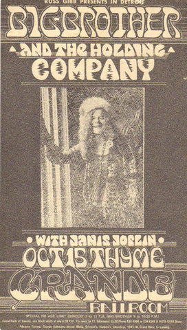 GB58 - Fleetwood Mac Postcard - Grande Ballroom (26 - Dec - 68) Condition - 2