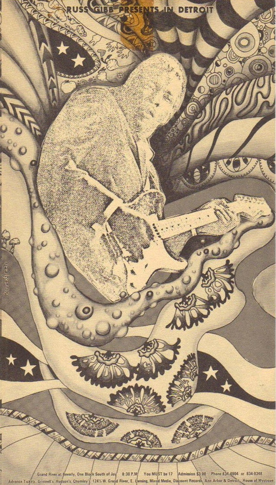 GB63 - Chambers Brothers Postcard - Grande Ballroom (01 - Dec - 67) Condition - 2