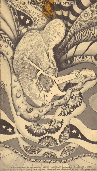 GB63 - Chambers Brothers Postcard - Grande Ballroom (01 - Dec - 67) Condition - 2