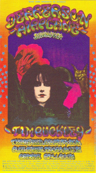 GB65 - Clear Light Postcard - Grande Ballroom (05 - Jan - 68) Condition - 1