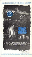 GB71 - Blood, Sweat and Tears Postcard - Grande Ballroom (03 - Mar - 68) Condition - 1