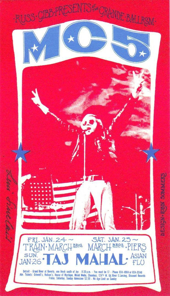 GB72 - Blue Cheer Postcard - Grande Ballroom (21 - Jun - 68) Condition - 1 (Signed)